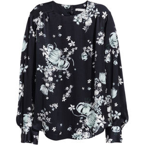 H&M beautiful long-sleeved blouse, size 6, NWT